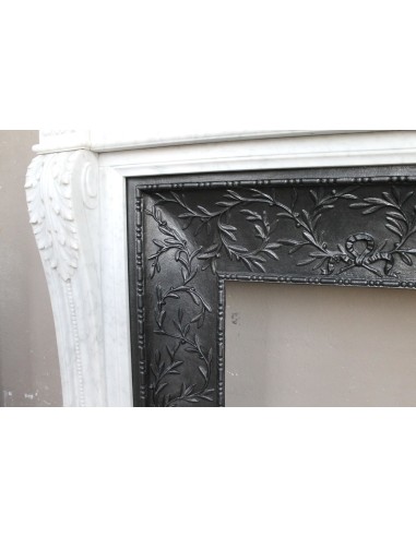 251 AG NEOCLASSICAL "ESCARGOT" FIREPLACE MANTEL...