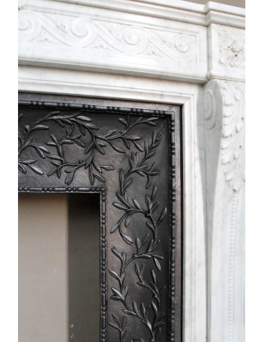 251 AG NEOCLASSICAL "ESCARGOT" FIREPLACE MANTEL...