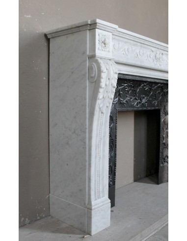 251 AG NEOCLASSICAL "ESCARGOT" FIREPLACE MANTEL...