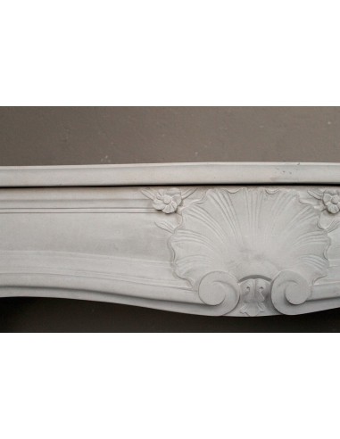 906 ANTIQUE FLORAL LOUIS XV “REGENCY” FIREPLACE...