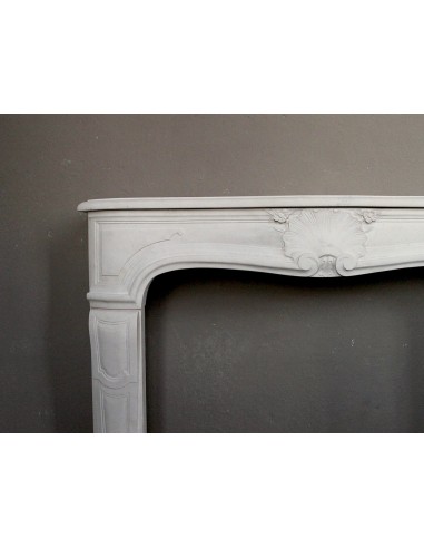 906 ANTIQUE FLORAL LOUIS XV “REGENCY” FIREPLACE...