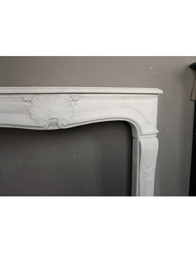 906 ANTIQUE FLORAL LOUIS XV “REGENCY” FIREPLACE...