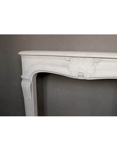 906 ANTIQUE FLORAL LOUIS XV “REGENCY” FIREPLACE...