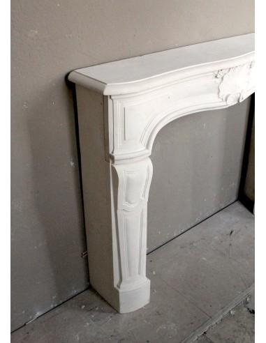 906 ANTIQUE FLORAL LOUIS XV “REGENCY” FIREPLACE...