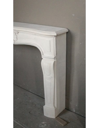 906 ANTIQUE FLORAL LOUIS XV “REGENCY” FIREPLACE...