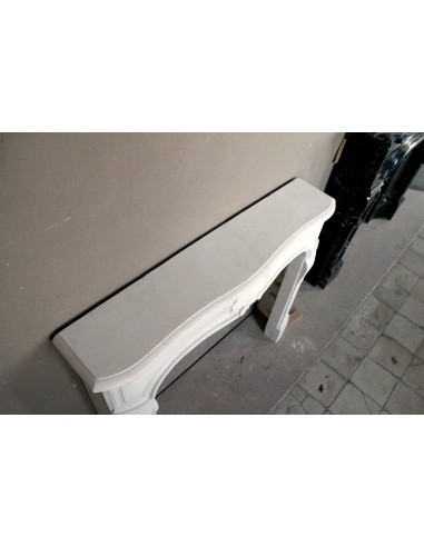 906 ANTIQUE FLORAL LOUIS XV “REGENCY” FIREPLACE...