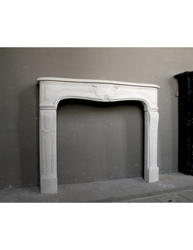 906 ANTIQUE FLORAL LOUIS XV “REGENCY” FIREPLACE...