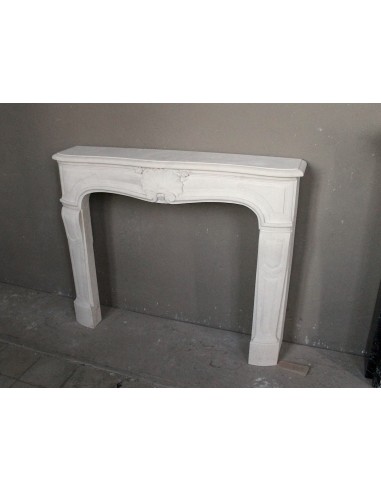 906 ANTIQUE FLORAL LOUIS XV “REGENCY” FIREPLACE...