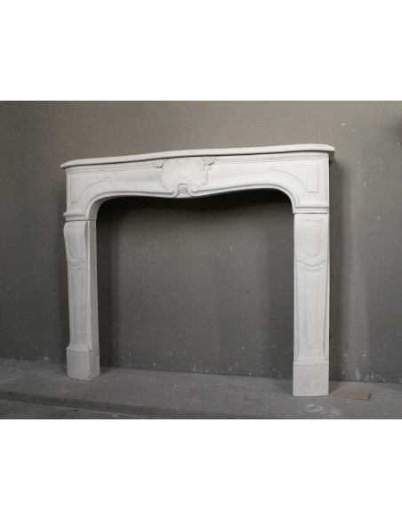 906 ANTIQUE FLORAL LOUIS XV “REGENCY” FIREPLACE MANTEL IN BEAUJOLAIS PIERRE DORÉE