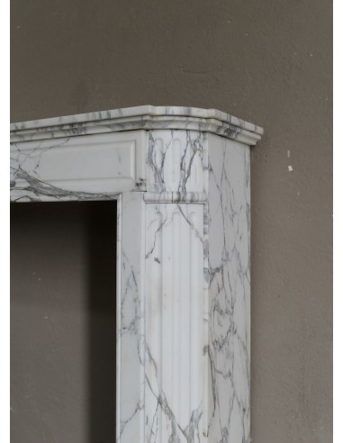 216 LOUIS XVI “DÉMI-LUNE MARGUERITE” FIREPLACE...