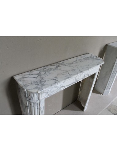 216 LOUIS XVI “DÉMI-LUNE MARGUERITE” FIREPLACE...