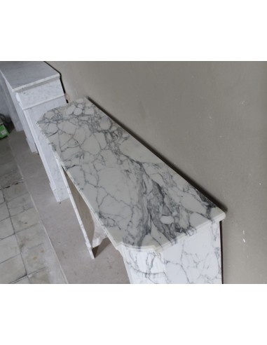 216 LOUIS XVI “DÉMI-LUNE MARGUERITE” FIREPLACE...