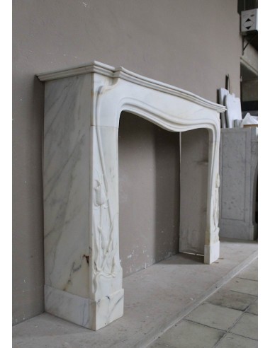 607 ART NOUVEAU "FLEUR DE CHARDON" FIREPLACE...