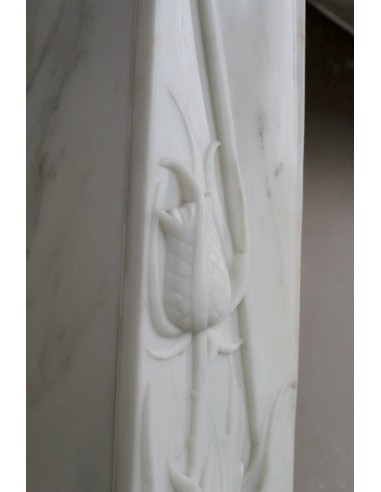 607 ART NOUVEAU "FLEUR DE CHARDON" FIREPLACE...