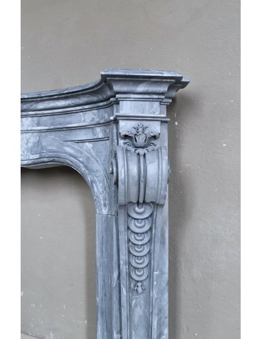 073 IMPRESSIVE ITALIAN “COQUILLE" FIREPLACE...