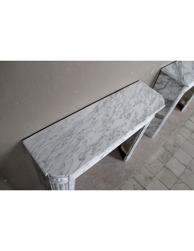 248 ANTIQUE LOUIS XVI "DÉMI-LUNE FLEUR OVALE"...