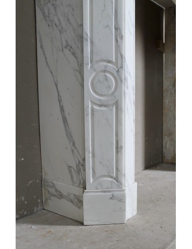 080 LOUIS XV "POMPADOUR PLAT" FIREPLACE MANTEL...