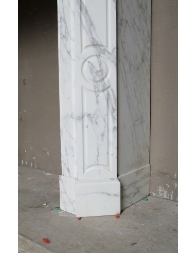 080 LOUIS XV "POMPADOUR PLAT" FIREPLACE MANTEL...