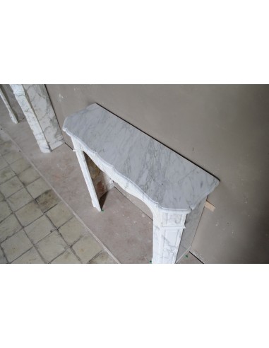 080 LOUIS XV "POMPADOUR PLAT" FIREPLACE MANTEL...