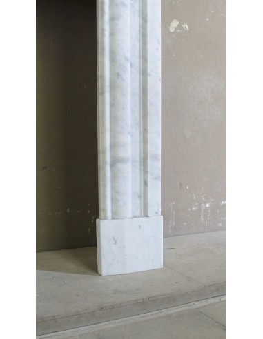 306 ANTIQUE LOUIS XIV “BOUDIN CARRÉ” FIREPLACE...