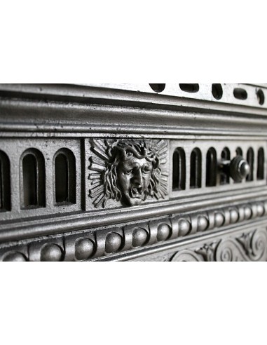 Antique cast iron mantelpiece coming from Paris. This Art Nouveau style mantel dates back to the early XXth century.