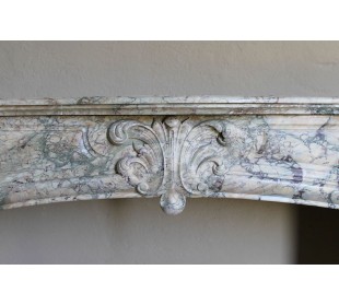 052 ANTIQUE TRANSITION "AMÉLIORÉ" FIREPLACE MANTEL IN... 2