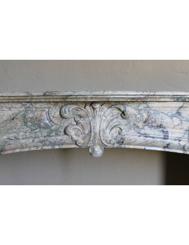 052 ANTIQUE TRANSITION "AMÉLIORÉ" FIREPLACE...