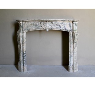 052 ANTIQUE TRANSITION "AMÉLIORÉ" FIREPLACE MANTEL IN...