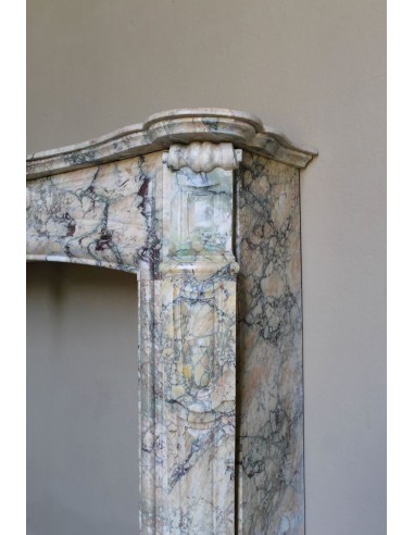 052 ANTIQUE TRANSITION "AMÉLIORÉ" FIREPLACE...
