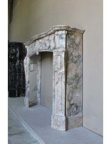 052 ANTIQUE TRANSITION "AMÉLIORÉ" FIREPLACE...