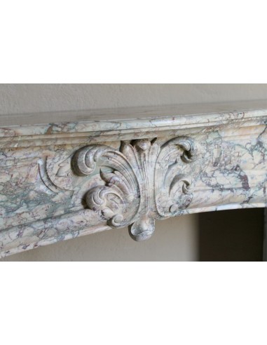052 ANTIQUE TRANSITION "AMÉLIORÉ" FIREPLACE...