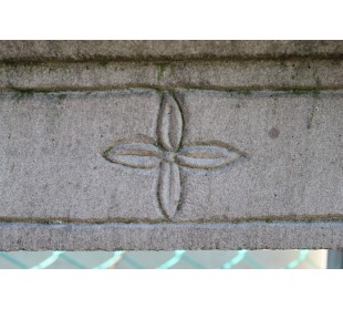 Big antique Italian fireplace mantel carved in sandstone offered at a discounted price 2