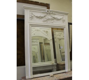 010G FINISSIMA CAMINIERA "PANIER FLEURI" BIANCO GESSATA.