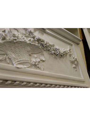 010G FINISSIMA CAMINIERA "PANIER FLEURI" BIANCO...