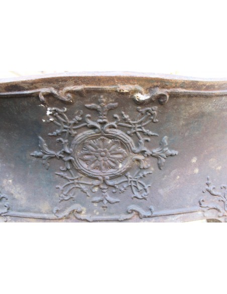 CG 079 CAMINETTO-CONTROCUORE "FLEUR OVALE" NELLA SUA VERSIONE BAROCCA