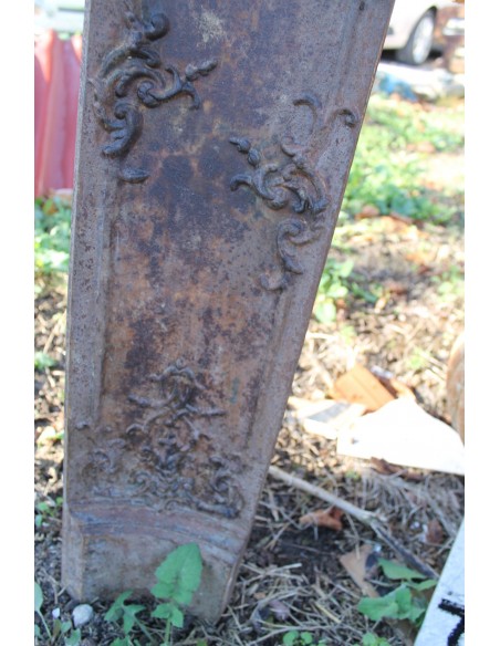 CG 079 CAMINETTO-CONTROCUORE "FLEUR OVALE" NELLA SUA VERSIONE BAROCCA