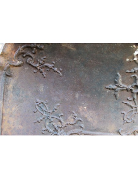 CG 079 CAMINETTO-CONTROCUORE "FLEUR OVALE" NELLA SUA VERSIONE BAROCCA