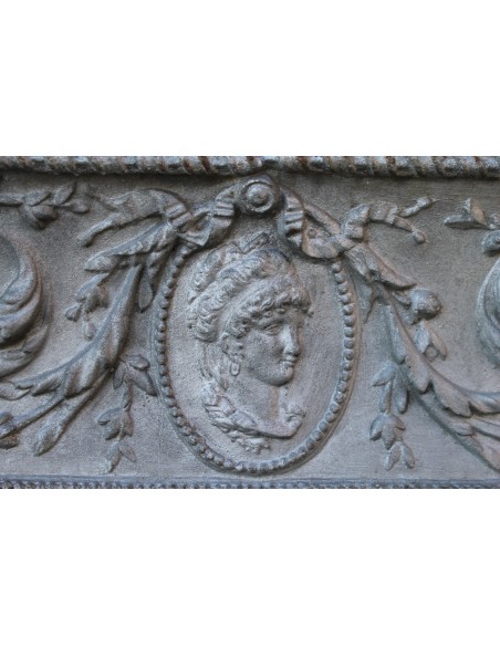 CG 082 ORIGINALE CONTROCUORE-CAMINETTO "TETE DE FEMME" NEOCLASSICO