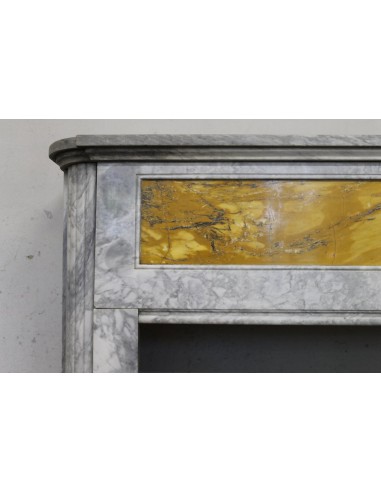 701 ART DECO FIREPLACE IN BARDIGLIO AND GIALLO...