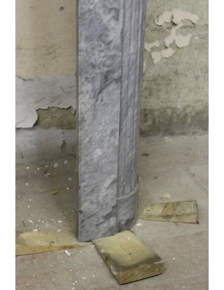 701 ART DECO FIREPLACE IN BARDIGLIO AND GIALLO SIENA MARBLE