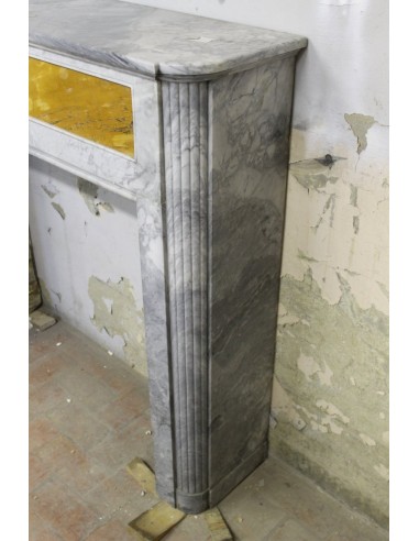 701 ART DECO FIREPLACE IN BARDIGLIO AND GIALLO...