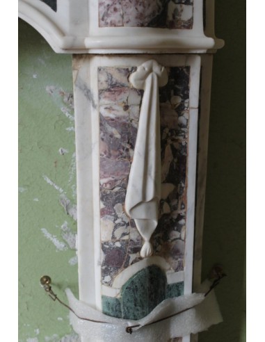 814 AG ANTIQUE FIREPLACE MANTEL CARVED OUT OF...