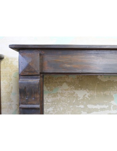 1003 ANTIQUE WOODEN "LOUIS PHILIPPE" FIREPLACE...