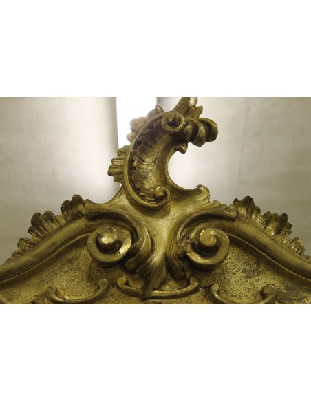 396G SPECCHIERA-CAMINERA BAROCCA, ROMA, TUTTO INTAGLIO SU LEGNO