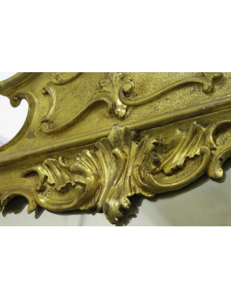 396G SPECCHIERA-CAMINERA BAROCCA, ROMA, TUTTO INTAGLIO SU LEGNO