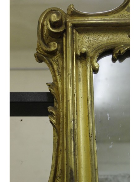 396G SPECCHIERA-CAMINERA BAROCCA, ROMA, TUTTO INTAGLIO SU LEGNO