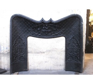 CG 077D CONTROCUORE CAMINO "PANIER FLEURI" IN GHISA D'ARTE