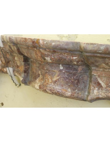 810 ANTIQUE ITALIAN FIREPLACE IN RARE "BRECCIA...