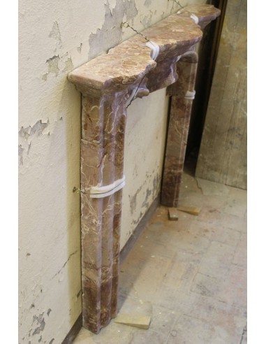 810 ANTIQUE ITALIAN FIREPLACE IN RARE "BRECCIA...