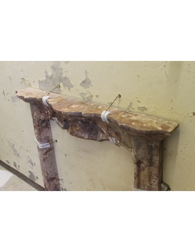 810 ANTIQUE ITALIAN FIREPLACE IN RARE "BRECCIA...